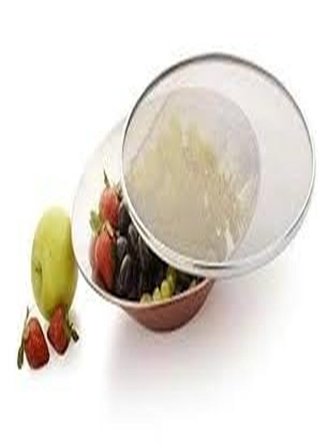 رويالز مجموعة أغطية رويالز المصنوعة من الفولاذ المقاوم للصدأ عالي الجودة، مقاسات 6/7/8/9 بوصة، مكونة من 4 قطع، متعددة الاستخدامات، أغطية شبكية، أغطية للأواني وأدوات الطبخ والتخزين في المطبخ، أغطية معدنية متينة مقاومة للصدأ. - Image 2